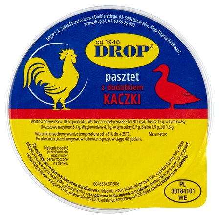 Drop Pasztet z dodatkiem kaczki 130 g (1)