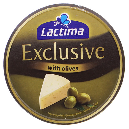 Lactima Exclusive Ser topiony z oliwkami 140 g (8 x 17,5 g) (1)