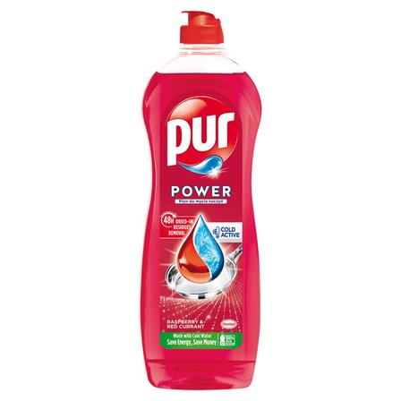 Pur Power Raspberry & Red Currant Płyn do mycia naczyń 750 ml (1)