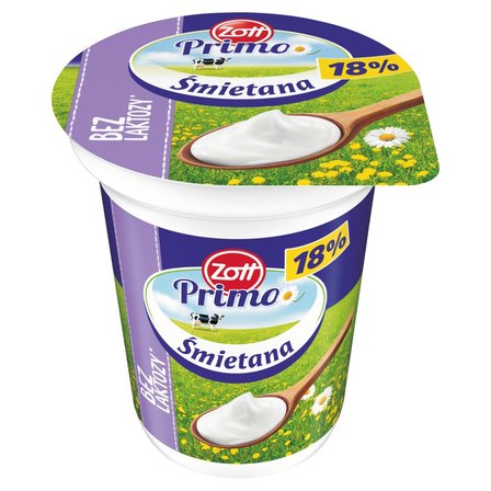 Zott Primo Bez laktozy Śmietana 18 % 330 g (1)