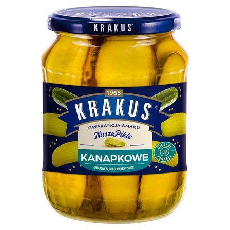 Krakus Ogórki konserwowe kanapkowe 670 g (1)