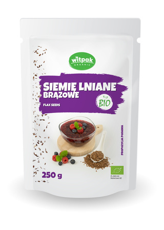 Witpak siemię lniane brązowe bio 250g (1)