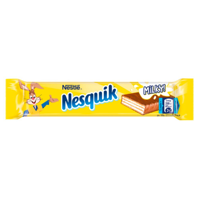 Nesquik Wafel przekładany kremem mlecznym oblany mleczną czekoladą 26 g (1)