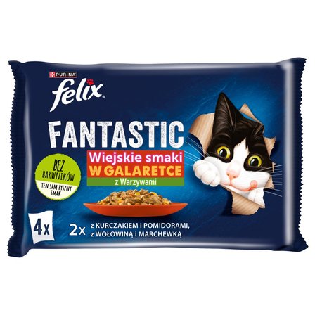 Felix Fantastic Karma dla kotów wiejskie smaki w galaretce 340 g (4 x 85 g) (2)