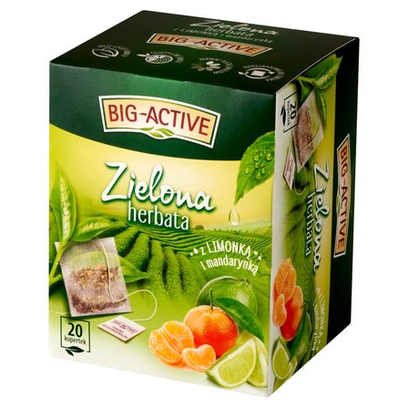 Big-Active Zielona herbata z limonką i mandarynką 30 g (20 x 1,5 g) (2)