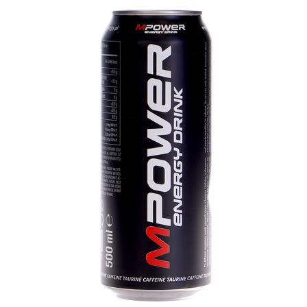 MPOWER napój gazowany energetyzujący z tauryną i kofeiną 500 ml (6)