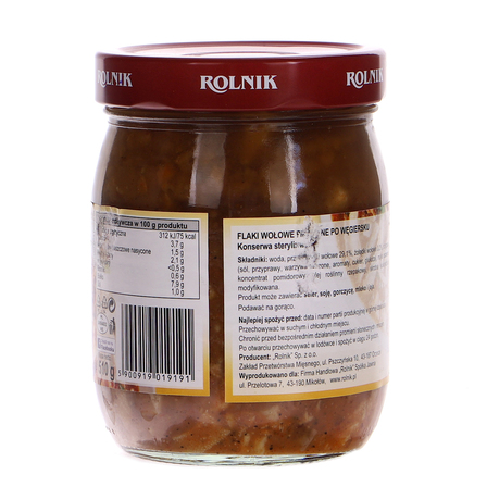 Rolnik flaki wołowe pikantne po wegiersku 510g (6)