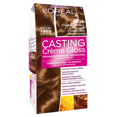 L'Oréal Paris Casting Crème Gloss Farba do włosów 603 Czekoladowy nugat (1)