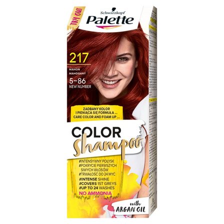Palette Color Shampoo Szampon koloryzujący do włosów 217 (5-86) mahoń (1)