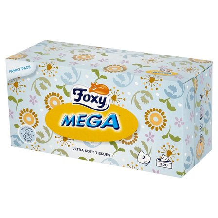 Foxy Mega Ultra miękkie chusteczki 2 warstwy 200 sztuk (2)