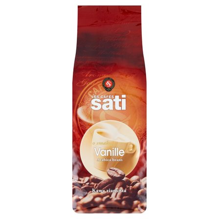 Cafe Sati Kawa palona ziarnista o smaku waniliowym 500 g (1)