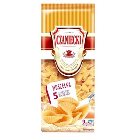 Czaniecki Makaron 5 jajeczny muszelka 250 g (1)