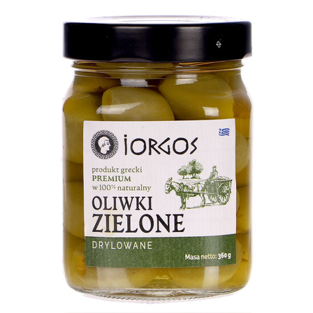 Iorgos oliwki zielone drylowane 360g (1)