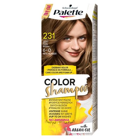 Palette Color Shampoo Szampon koloryzujący do włosów 231 (6-0) jasny brąz (1)
