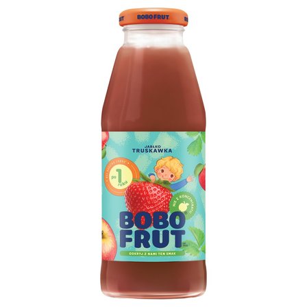 Bobo Frut Nektar owocowy jabłko truskawka po 1 roku 300 ml (1)