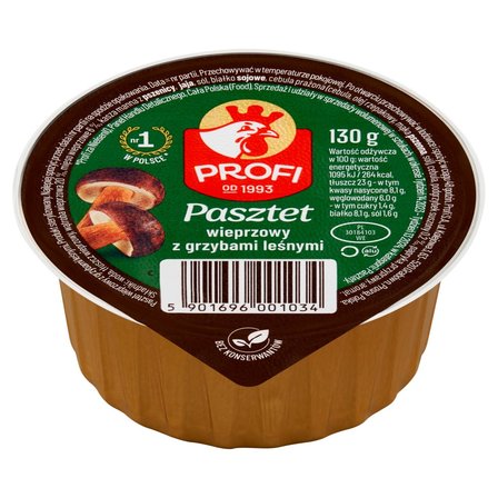 Profi Pasztet wieprzowy z grzybami leśnymi 130 g (2)