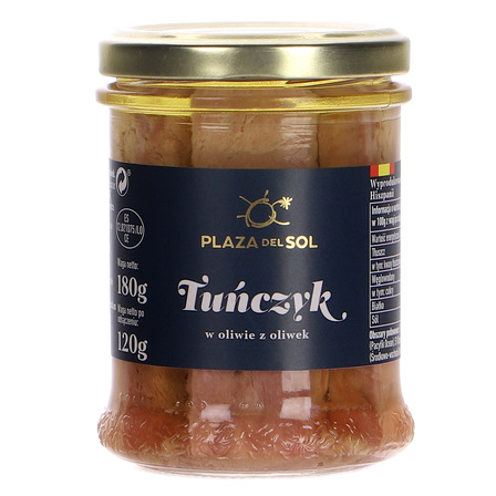 Plaza del sol tuńczyk w oliwie z oliwek 120g (1)
