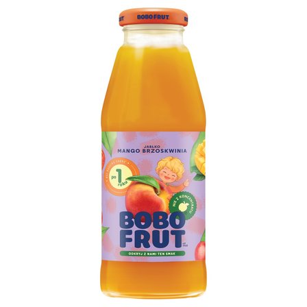 Bobo Frut Nektar owocowy jabłko mango brzoskwinia po 1 roku 300 ml (1)