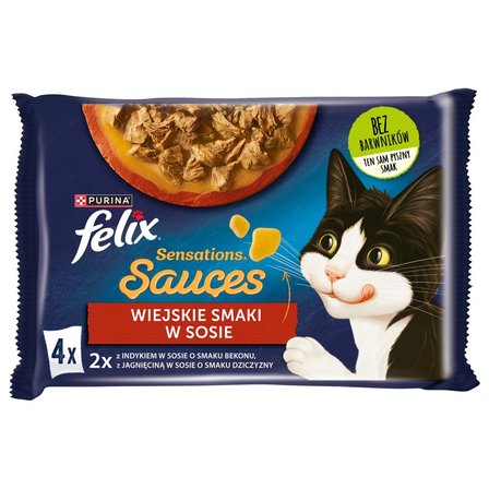 Felix Sensations Sauce Karma dla kotów wiejskie smaki w sosie 340 g (4 x 85 g) (2)