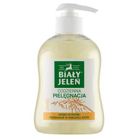 Biały Jeleń Mydło w płynie owies 300 ml (1)