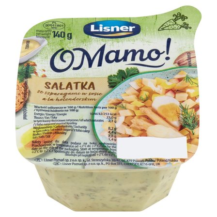 Lisner O Mamo! Sałatka ze szparagami w sosie a'la holenderskim 140 g (2)