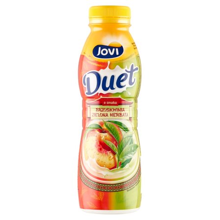 Jovi Duet Napój jogurtowy o smaku brzoskwinia zielona herbata 350 g (1)