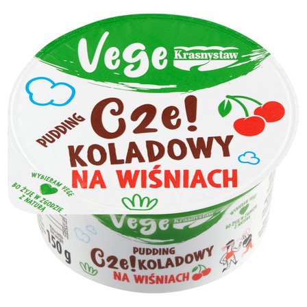 Krasnystaw Vege Pudding czekoladowy na wiśniach 150 g (2)