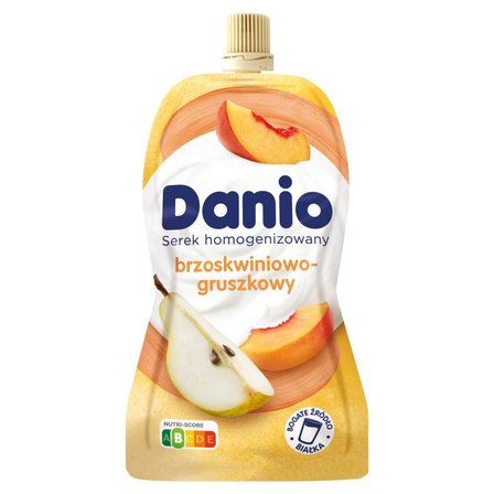 Danio Serek homogenizowany brzoskwiniowo-gruszkowy 120 g (1)