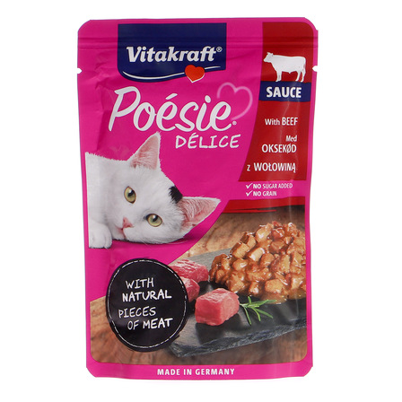 Vitakraft Poesie delice karma dla kotów z wołowiną 85g (1)