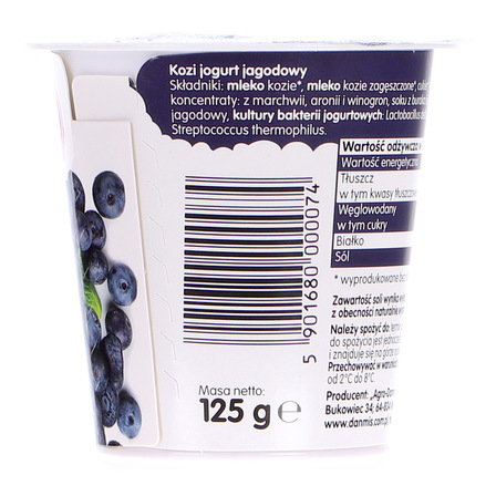 DANMIS KOZI JOGURT JAGODOWY 125 G (5)