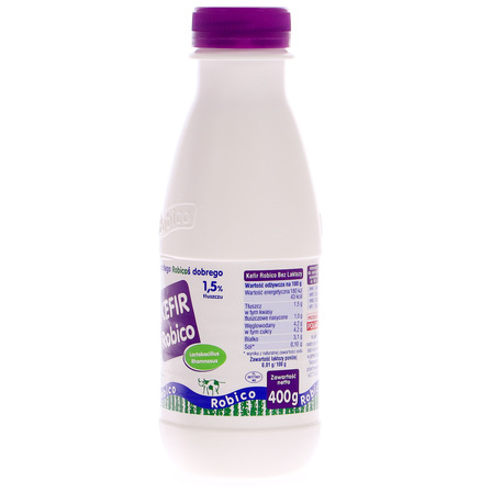 Robico Kefir bez laktozy 1,5% 400 g (2)