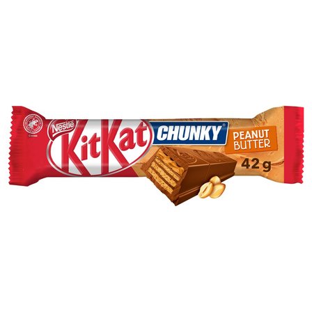 KitKat Chunky Peanut Butter Paluszek waflowy w mlecznej czekoladzie 42 g (2)