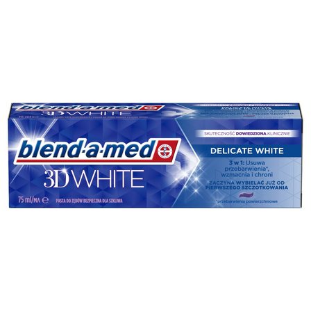 Blend-a-med 3D White Delicate White Pasta do zębów 75ml (2)