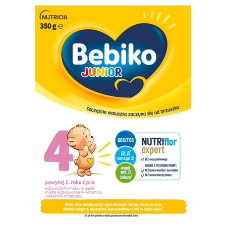 Bebiko Junior 4 Odżywcza formuła na bazie mleka dla dzieci powyżej 2. roku życia 350 g (1)