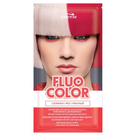 Joanna Fluo Color do włosów czerwień 35 g (1)