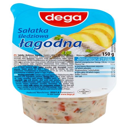 dega Sałatka śledziowa łagodna 150 g (2)