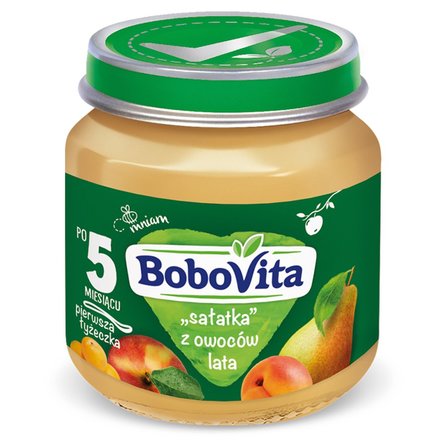 BoboVita Sałatka z owoców lata po 5 miesiącu 125 g (1)