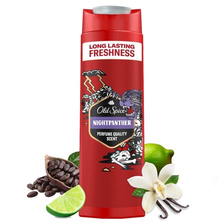 Old Spice Night Panther Żel Pod Prysznic I Szampon Dla Mężczyzn 400ml, 3W1 (2)