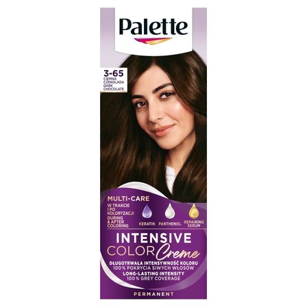 Palette Intensive Color Creme Farba do włosów w kremie 3-65 (W2) ciemna czekolada (1)