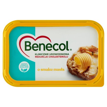 Benecol Tłuszcz do smarowania z dodatkiem stanoli roślinnych o smaku masła 400 g (1)