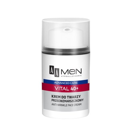 AA Men Advanced Care Vital 40+ Krem do twarzy przeciwzmarszczkowy 50 ml (2)