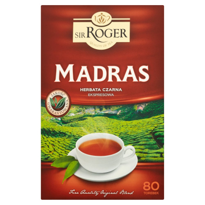 Sir Roger Madras Herbata czarna ekspresowa 136 g (80 torebek) (1)