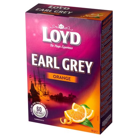 Loyd Orange Earl Grey Herbata czarna aromatyzowana o smaku pomarańczowym 90 g (60 x 1,5 g) (2)