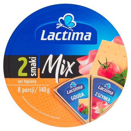 Lactima Ser topiony Mix Gouda i z szynką 140 g (8 x 17,5 g) (1)