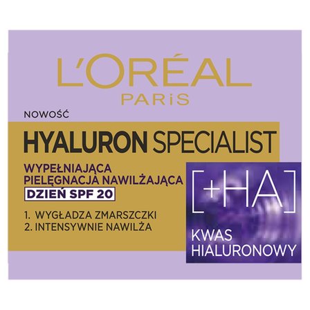 L'Oreal Paris Hyaluron Specialist Krem nawilżający na dzień z SPF 20 50 ml (1)