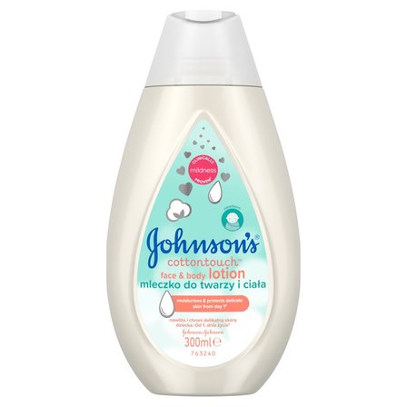 Johnson's Cottontouch Mleczko do twarzy i ciała 300 ml (1)