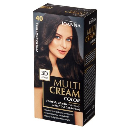 Joanna Multi Cream Color Farba do włosów cynamonowy brąz 40 (2)