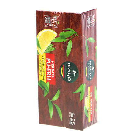 MAYO HERBATA PU-ERH Z CYTRYNĄ I TRAWĄ CYTRYNOWĄ 25x1,6G (8)