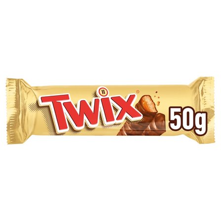 Twix Ciasteczka oblane karmelem i mleczną czekoladą 50 g (2 x 25 g) (2)