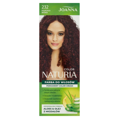 Joanna Naturia Color Farba do włosów dojrzała wiśnia 232 (2)